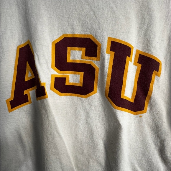 Champion ASU White and Red Short Sleeve Tee - Picture 2 of 5
